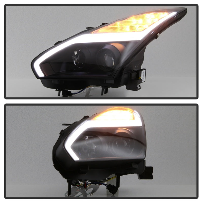 Spyder Nissan GTR R35 09-14 - Projector Headlights - DRL LED - Black SPYDER
