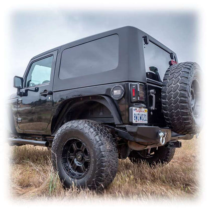 Turn Offroad 07-18 Jeep JK 2 Door Squareback Hardtop 2-Piece - White