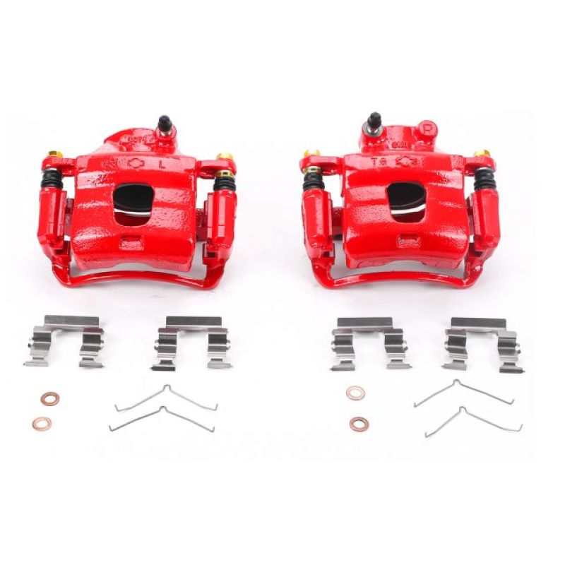 Power Stop 96-99 Infiniti I30 Front Red Calipers w/Brackets - Pair PowerStop