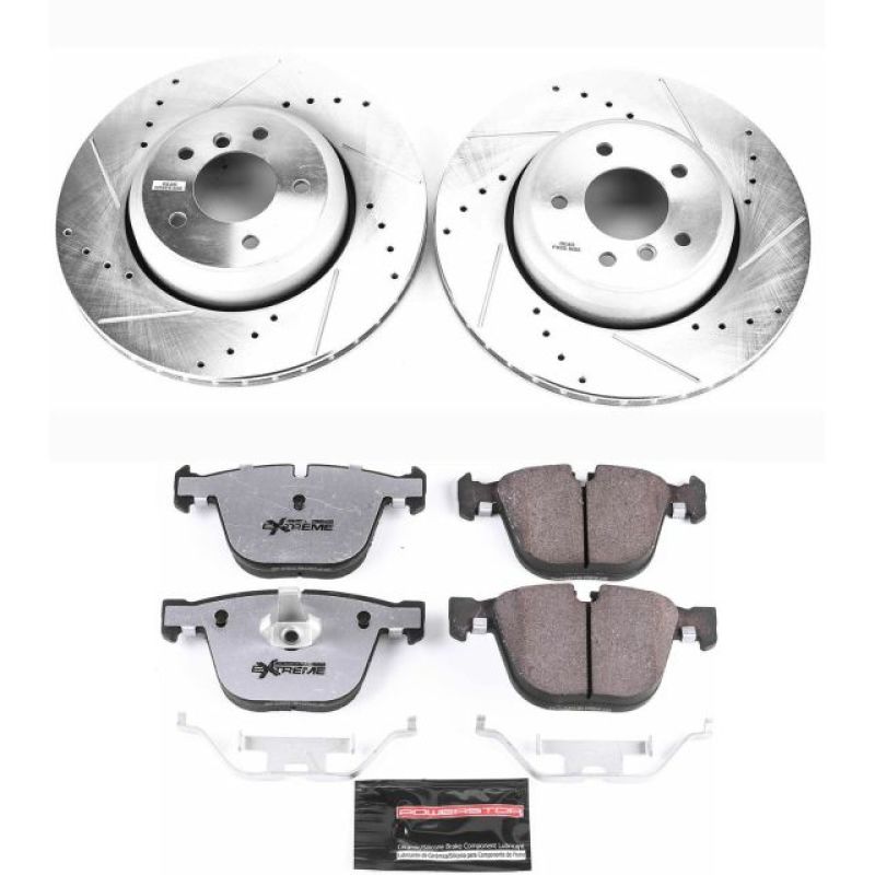 Power Stop 08-10 BMW 535i Rear Z26 Street Warrior Brake Kit PowerStop