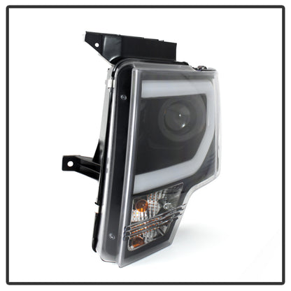 Spyder Ford F150 13-14 Projector Fctry Xenon Model- Light Bar DRL Blk PRO-YD-FF15013-LBDRL-HID-BK SPYDER