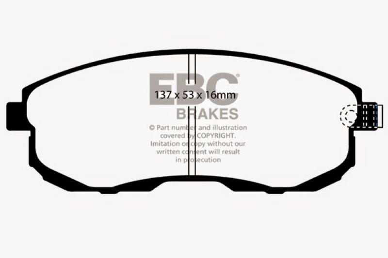 EBC BlueStuff Front Brake Pads - DP51636NDX EBC