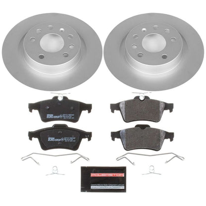 Power Stop 03-11 Saab 9-3 Rear Euro-Stop Brake Kit PowerStop