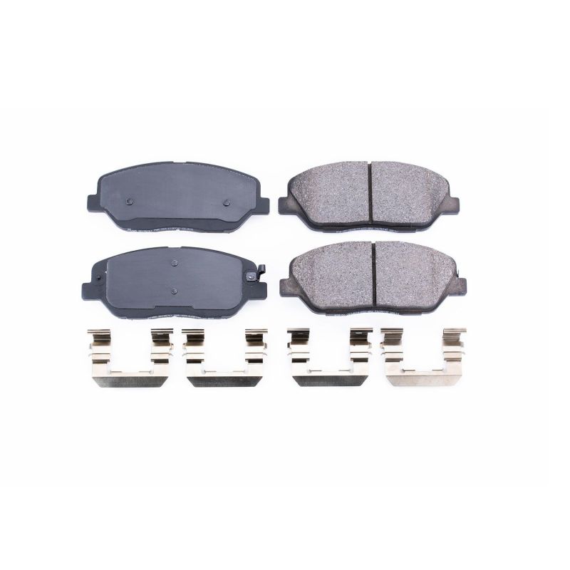 Power Stop 09-11 Kia Borrego Front Z17 Evolution Ceramic Brake Pads w/Hardware PowerStop