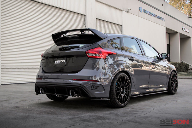 Seibon SA-style carbon fiber rear lip for 2016-2018 Ford Focus RS - RL16FDFO-SA