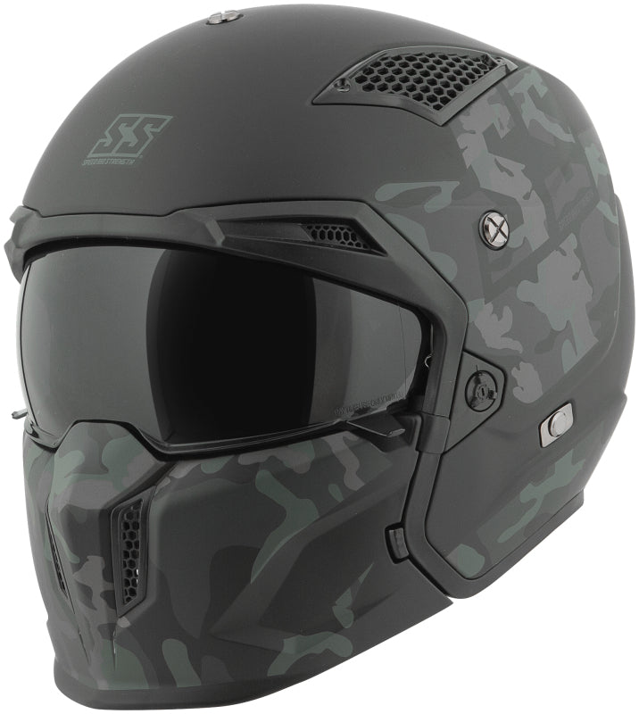 Speed and Strength SS2400 Call 2 Arms Helmet Black/Camouflage - Large