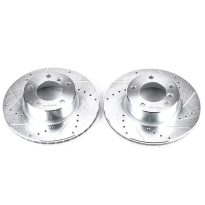 Power Stop 01-03 BMW 525i Front Evolution Drilled & Slotted Rotors - Pair PowerStop