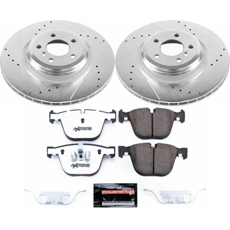 Power Stop 11-15 BMW 750i Rear Z26 Street Warrior Brake Kit PowerStop