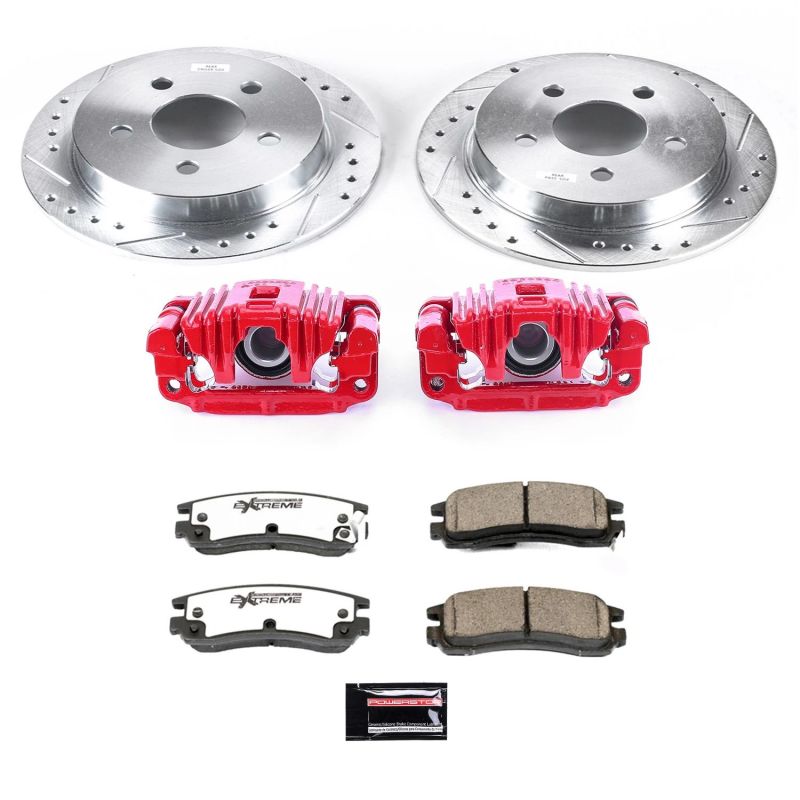 Power Stop 99-04 Oldsmobile Alero Rear Z26 Street Warrior Brake Kit w/Calipers PowerStop
