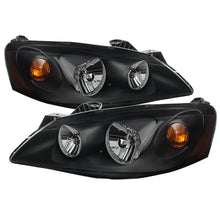 Load image into Gallery viewer, Xtune Pontiac G6 05-10 (09-10 Fit w/Amber Turn Signal) Crystal Headlights Black HD-JH-PG605-AM-BK SPYDER