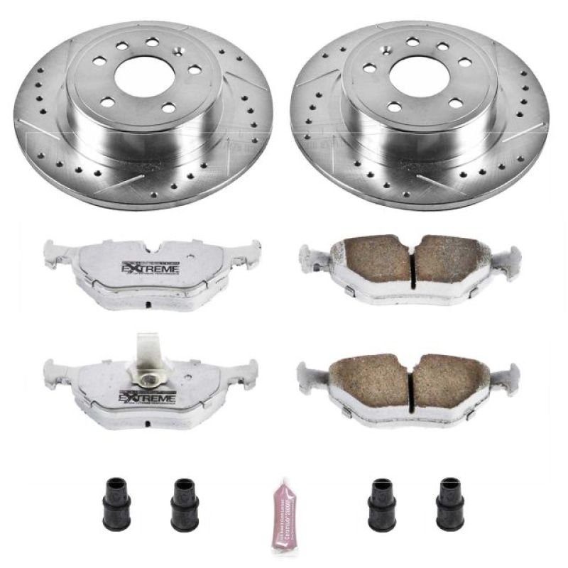 Power Stop 99-10 Saab 9-5 Rear Z26 Street Warrior Brake Kit PowerStop