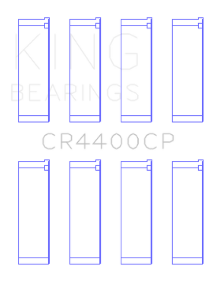 King Honda 2006+ R16A/ R18A (Size 1.0) Coated Connecting Rod Bearing Set