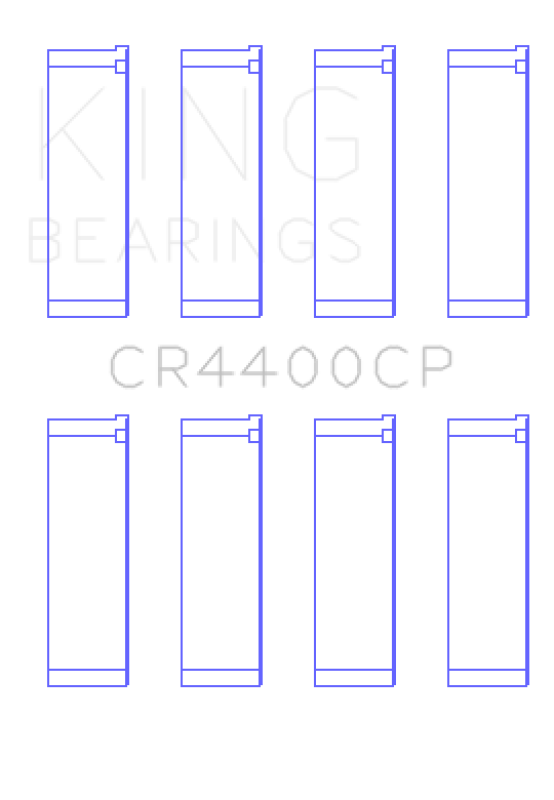 King Honda 2006+ R16A/ R18A (Size 1.0) Coated Connecting Rod Bearing Set