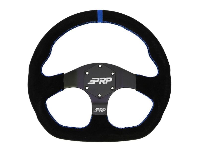 PRP Suede D-Shape Steering Wheel - Blue G251