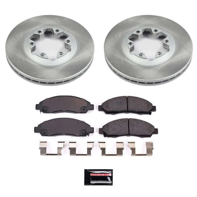 Power Stop 07-08 Isuzu i-370 Front Semi-Coated Rotor Kit PowerStop