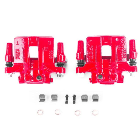 Power Stop 12-14 Chrysler 200 Rear Red Calipers w/Brackets - Pair PowerStop