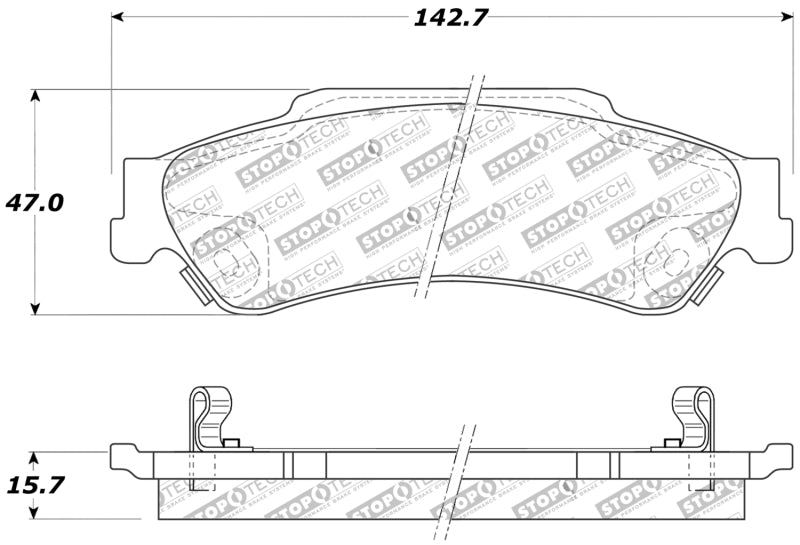 StopTech Sport Brake Pads w/Shims and Hardware - Front Stoptech