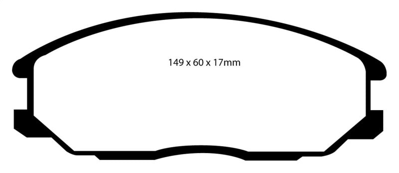 EBC YellowStuff Front Brake Pads - DP41332R