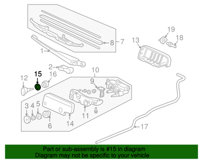 Genuine OEM Honda 1992-95 Civic Hatchback Strut Hardware (90105-SR3-000) X2