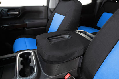 Covercraft 23-25 Ford F250-F550 Endura PrecisionFit Custom Front Row Seat Covers - Blue/Black