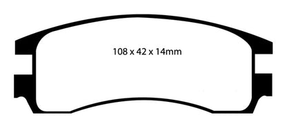 EBC RedStuff Rear Brake Pads - DP31621C EBC