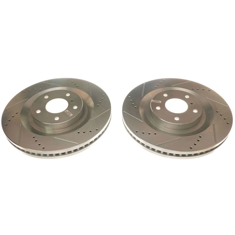 Power Stop 19-20 Infiniti QX50 Front Evolution Drilled & Slotted Rotors - Pair PowerStop