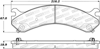 StopTech Premium Ceramic Brake Pads - 308.09090 Stoptech