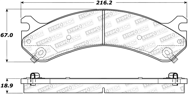 StopTech Premium Ceramic Brake Pads - 308.09090