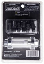 Load image into Gallery viewer, Spectre Premium Clearview Fuel Filter (Incl. 1/4in. / 5/16in. / 3/8in. Barb Fittings)