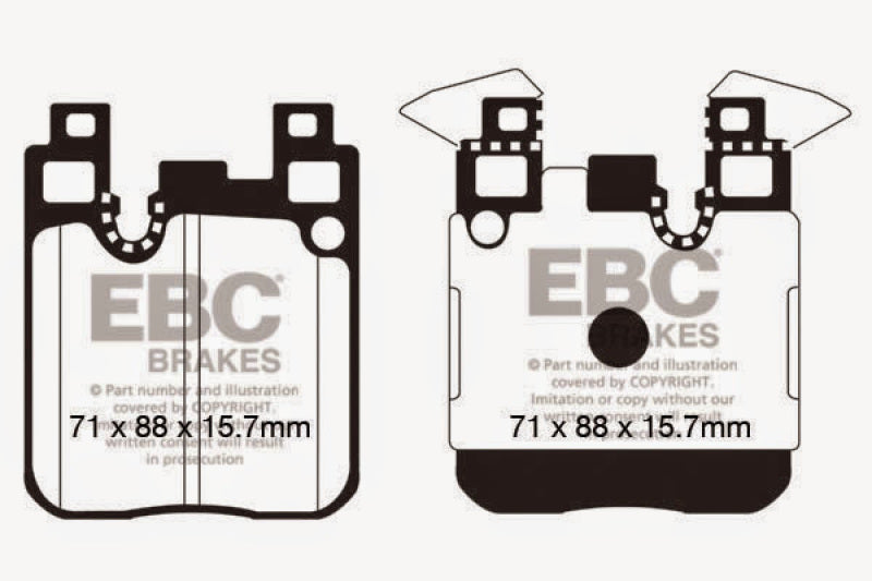 EBC GreenStuff Rear Brake Pads - DP22133 EBC