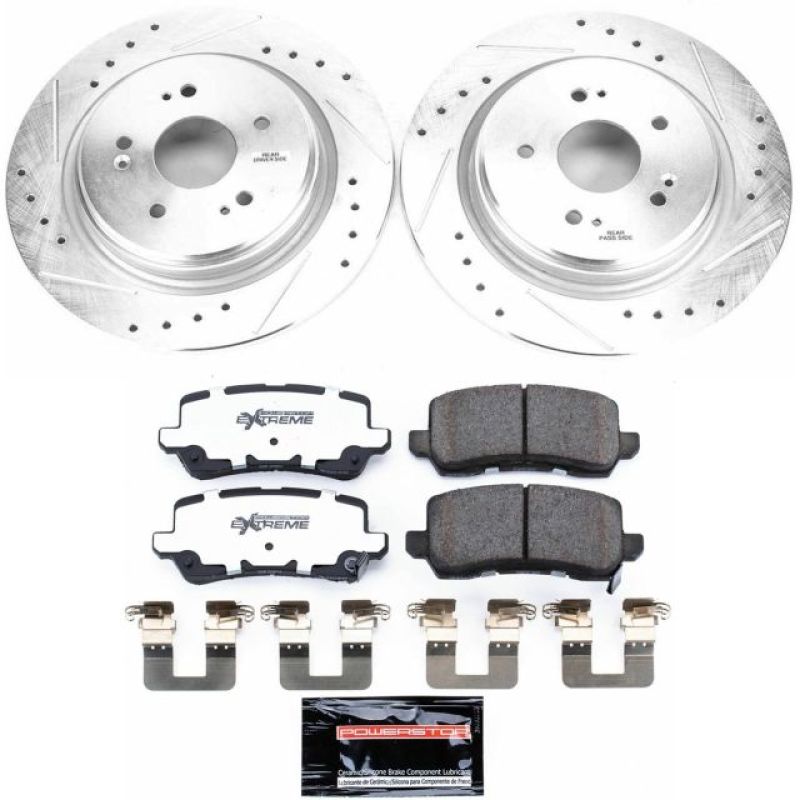 Power Stop 15-19 Acura TLX Rear Z26 Street Warrior Brake Kit PowerStop