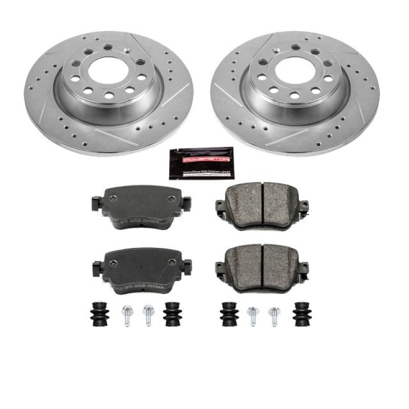 Power Stop 16-18 Audi Q3 Rear Z23 Evolution Sport Brake Kit PowerStop