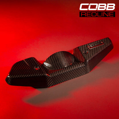 COBB 08-20 Subaru STI/08-14 Subaru WRX Redline Carbon Fiber Alternator Cover - Gloss Finish 422600