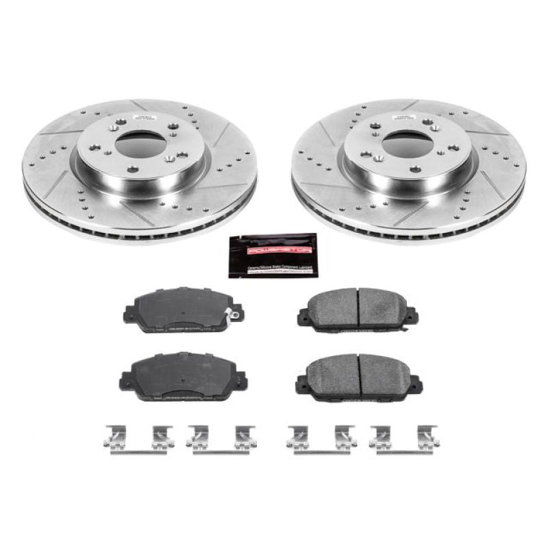 Power Stop 13-17 Honda Accord Front Z23 Evolution Sport Brake Kit PowerStop