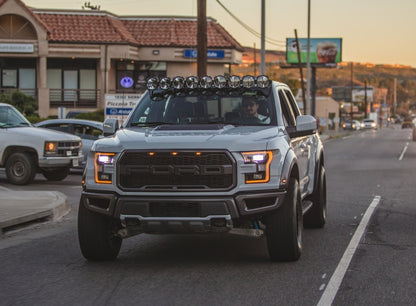 KC HiLiTES 17-18 Ford Raptor 57in. Pro6 Gravity LED 9-Light 180w Combo Beam Overhead Light Bar Sys KC HiLiTES