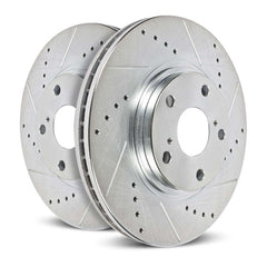 Power Stop 2003 Ford E-150 Front Evolution Drilled & Slotted Rotors - Pair