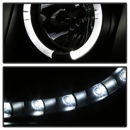 Spyder Chevy Suburban 1500 07-14 Projector Headlights LED Halo LED All Black PRO-YD-CSUB07-HL-BKV2 SPYDER