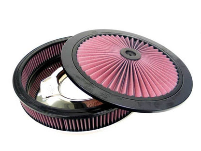 K&N X-Stream Round Custom Top Assembly Filter - Red 12in ID 5.125in Inlet Dia 2.313in Height K&N Engineering