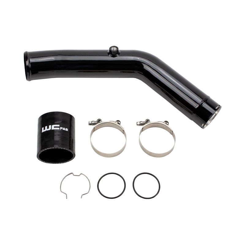 Wehrli 23-24 Ford 6.7L HO Power Stroke 3in Hot Side Intercooler Pipe - Gloss Black - WCF100308-GB