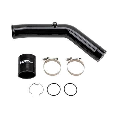 Wehrli 23-24 Ford 6.7L HO Power Stroke 3in Hot Side Intercooler Pipe - Gloss Black - WCF100308-GB
