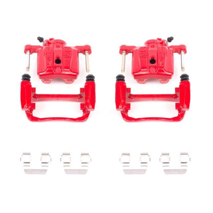 Power Stop 91-94 Dodge Stealth Rear Red Calipers w/Brackets - Pair PowerStop