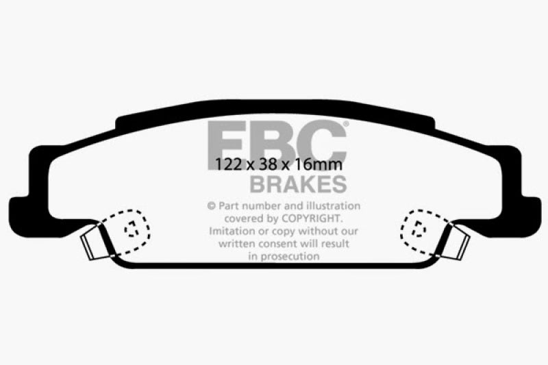 EBC RedStuff Rear Brake Pads - DP31646C EBC