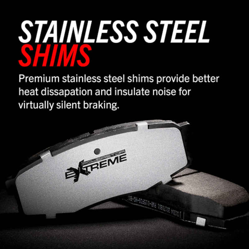 Power Stop 15-19 Ford Mustang Front Z26 Extreme Street Brake Pads w/Hardware PowerStop