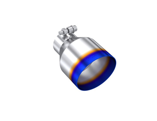 MBRP Universal Burnt SS Tip 2.5in ID / 4.5in OD Out / 6.5in Length Angle Cut Single Wall MBRP