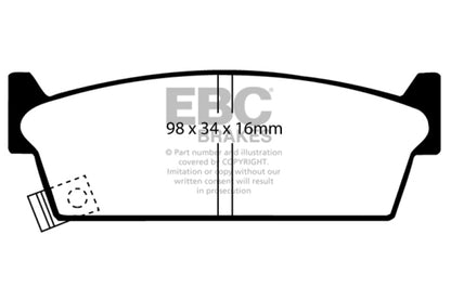 EBC Ultimax2 Rear Brake Pads - UD479 EBC