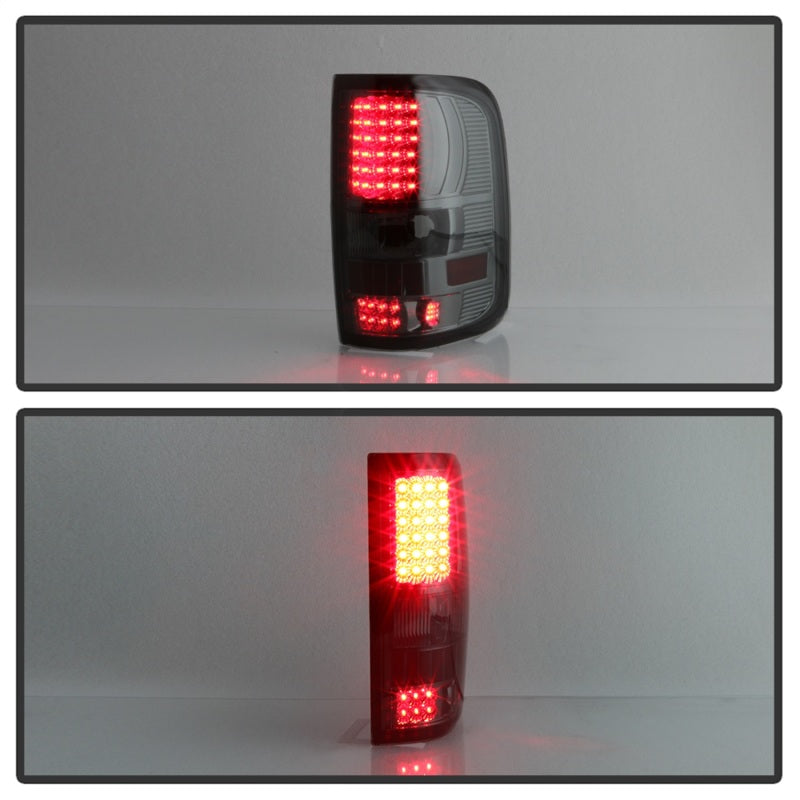 Xtune Ford F150 Styleside 04-08 (Not Fit Heritage & SVT) LED Tail Lights Smoke ALT-ON-FF15004-LED-SM SPYDER