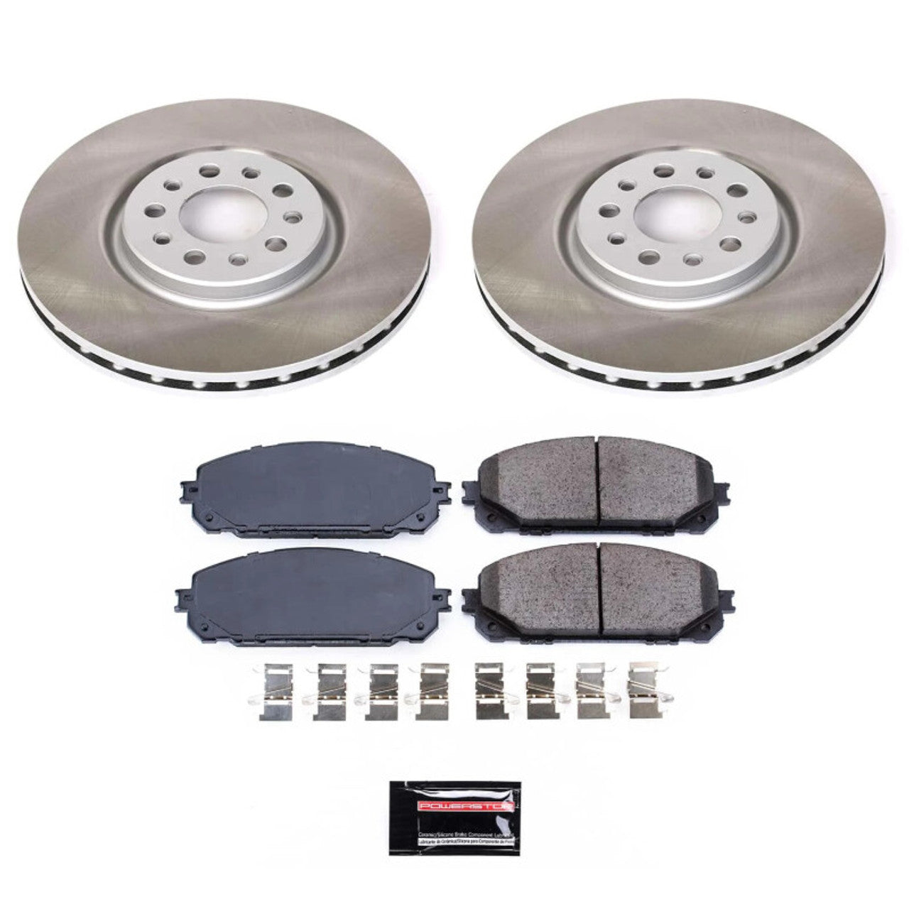 Power Stop 14-15 Jeep Cherokee Front and Rear Semi-Coated Rotor Kit