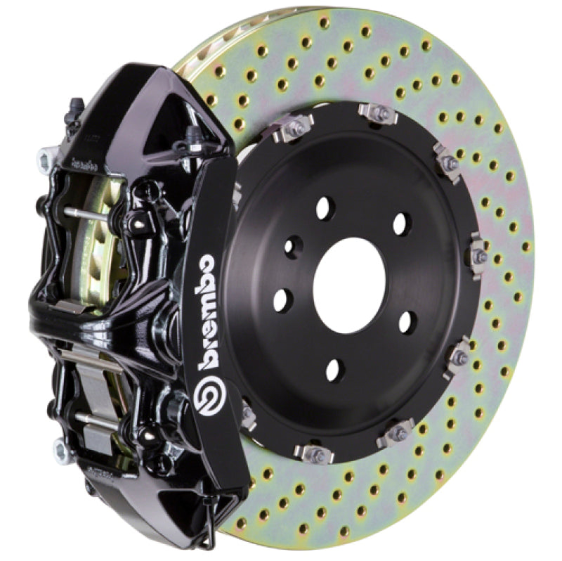 Brembo 08-13 M3/11-12 1M Front GT BBK 6 Piston Cast 365x34 2pc Rotor Drilled-Black Brembo