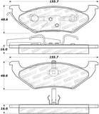 StopTech Premium Ceramic Brake Pads - 308.07150