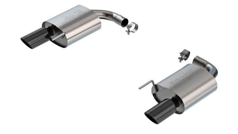 Borla 2024 Ford Mustang GT 5.0L V8 w/o Active Exhaust S-Type Axle-Back Exhaust System - Black Chrome Borla